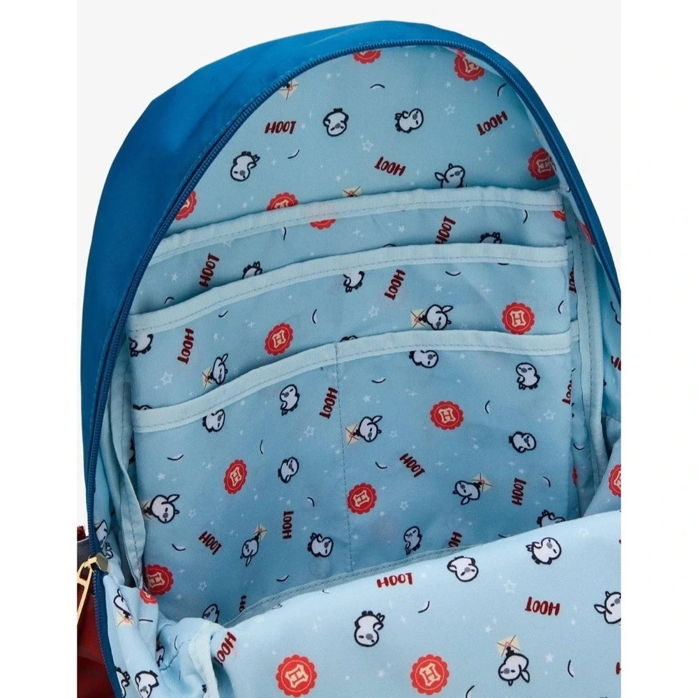 Harry Potter Hogwarts Express‎ Multi-Pocket Backpack With Hedwig Plush! NWT
